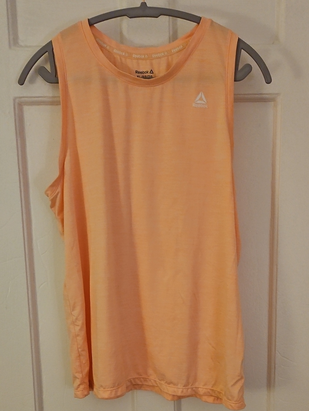 Reebok Women's Peach-orange Athletic Sleeveless Tank